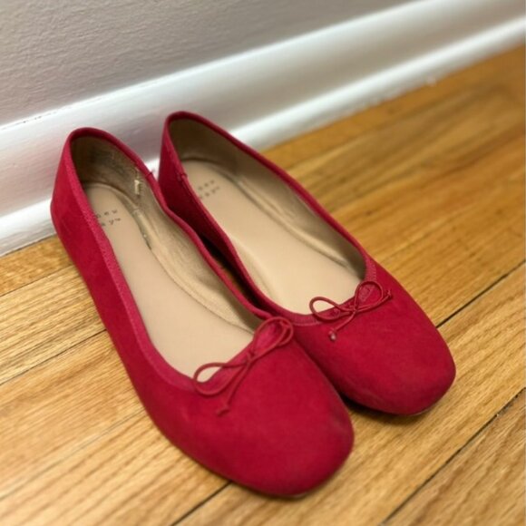 Red Ballet Flats - Picture 1 of 7